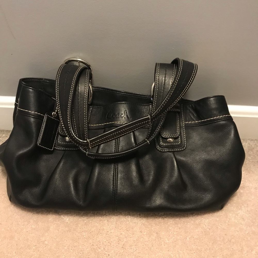 Coach Black Leather Soho Large Satchel
